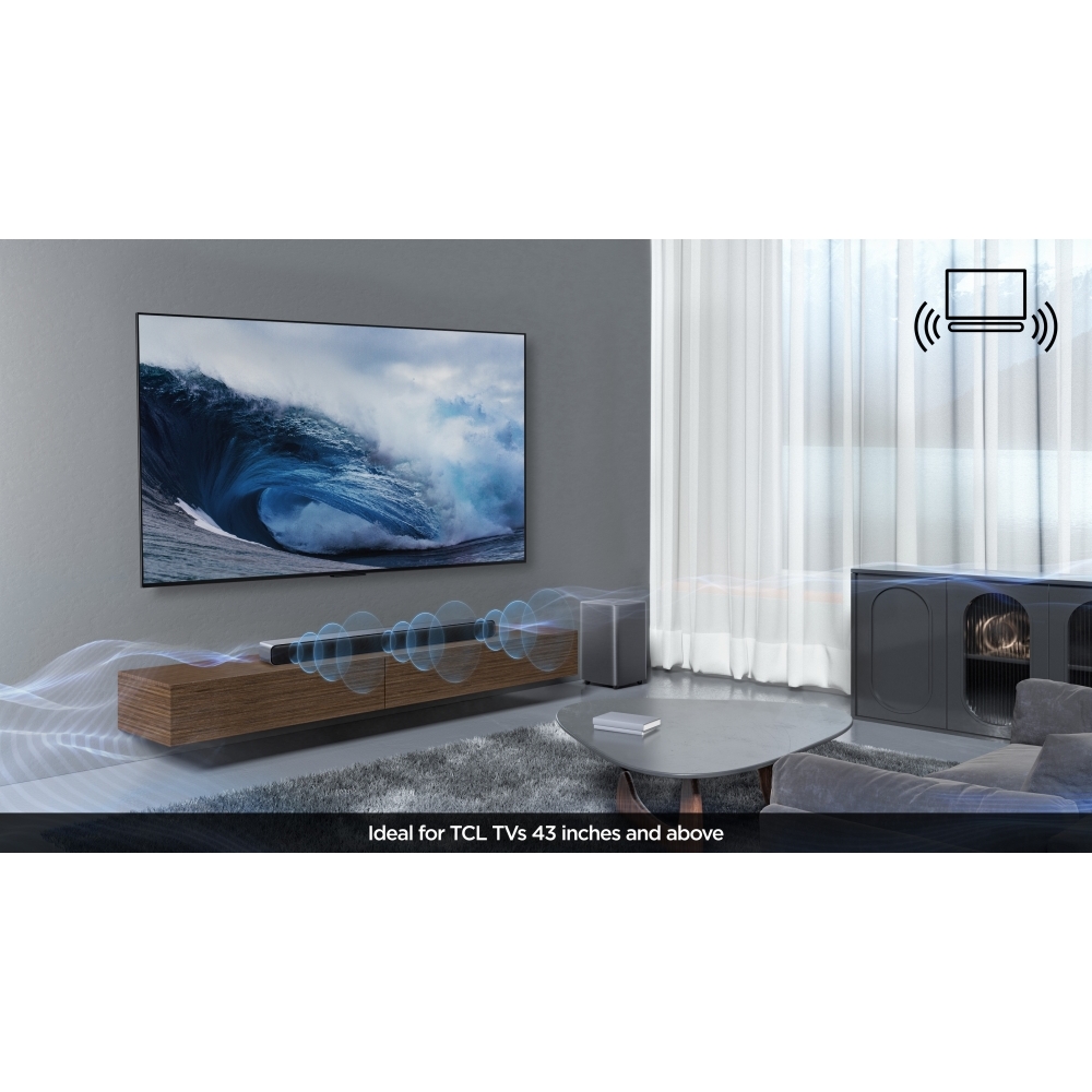 TCL S55HK Series 2.1 Sound Bar, Black