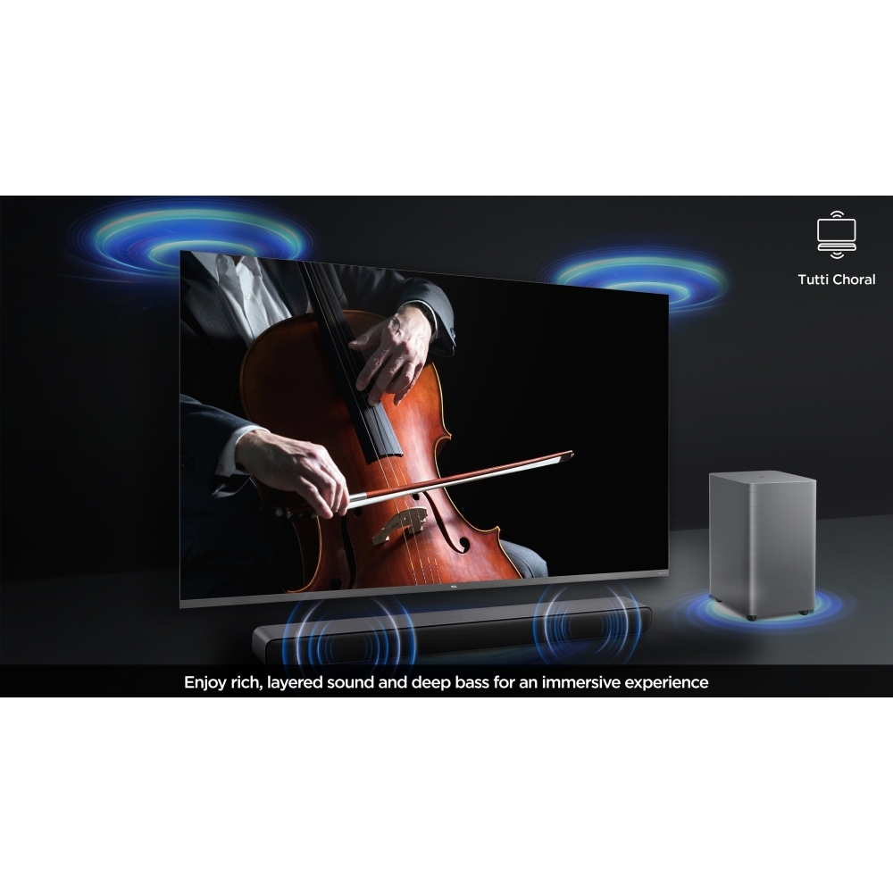TCL S55HK Series 2.1 Sound Bar, Black