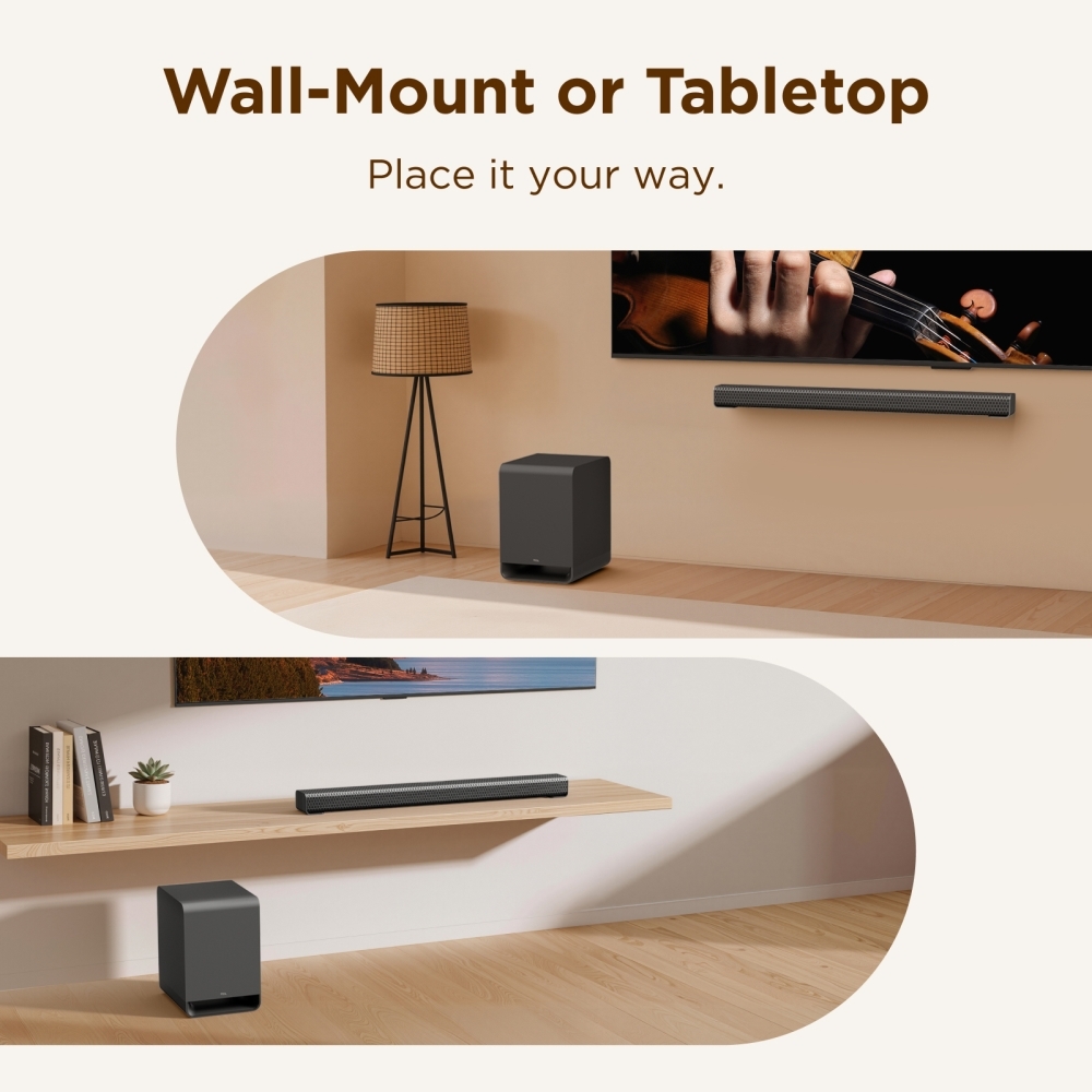 TCL S65K-UK Subwoofer, Black