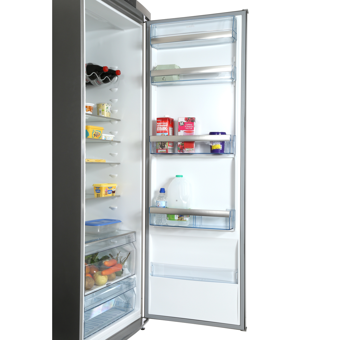 Buy AEG S74010KDX0 Tall Larder Fridge Stainless Steel Door with