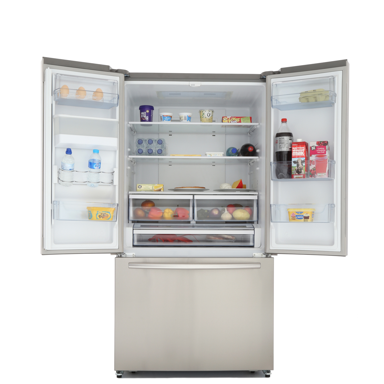 Buy AEG S76010CMX2 American Fridge Freezer - Silver and Stainless Steel ...