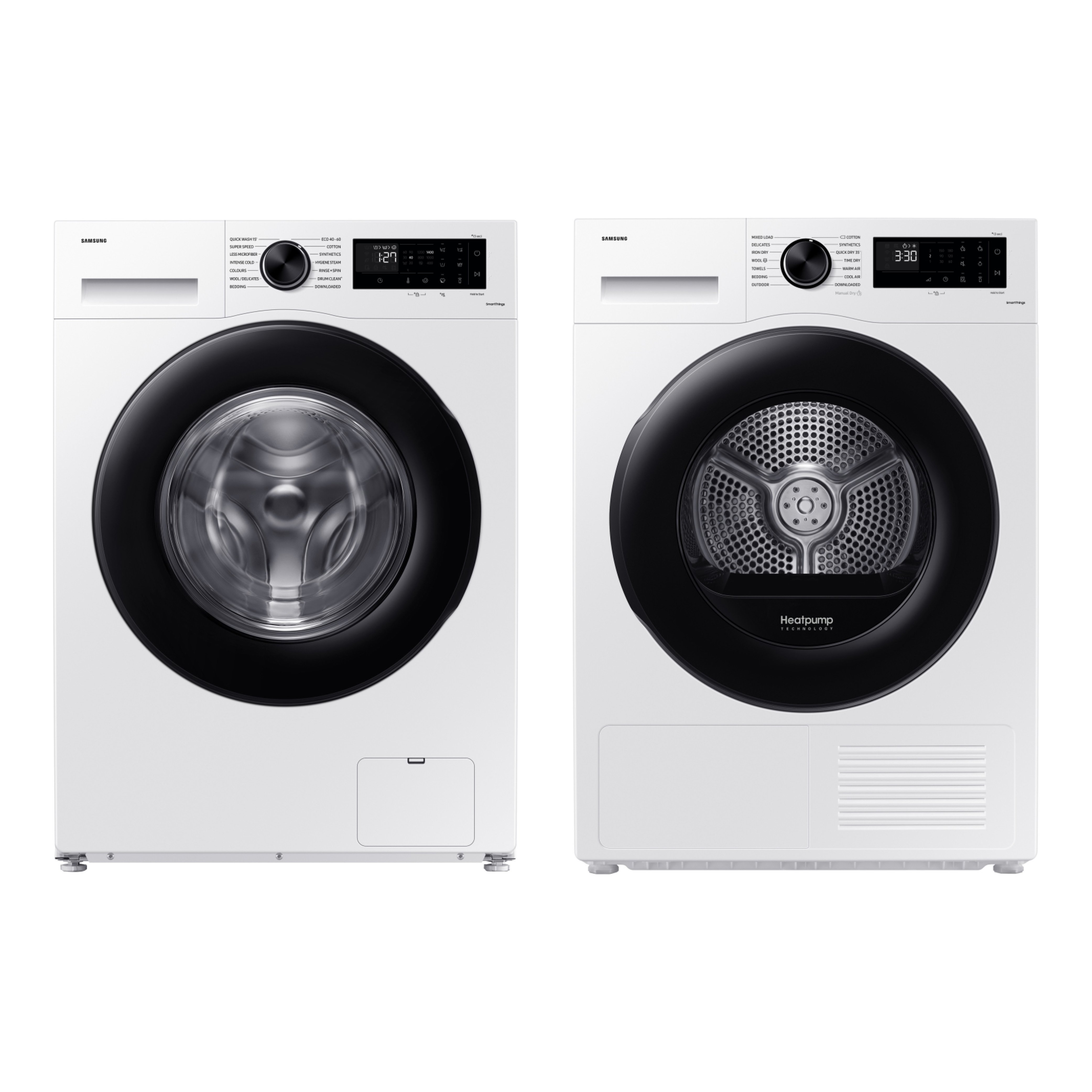 Samsung Washing Machine + Heat Pump Tumble Dryer with OptimalDry�