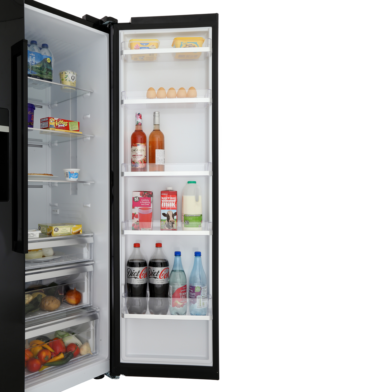 Buy Smeg SBS63NED American Fridge Freezer Black Marks Electrical