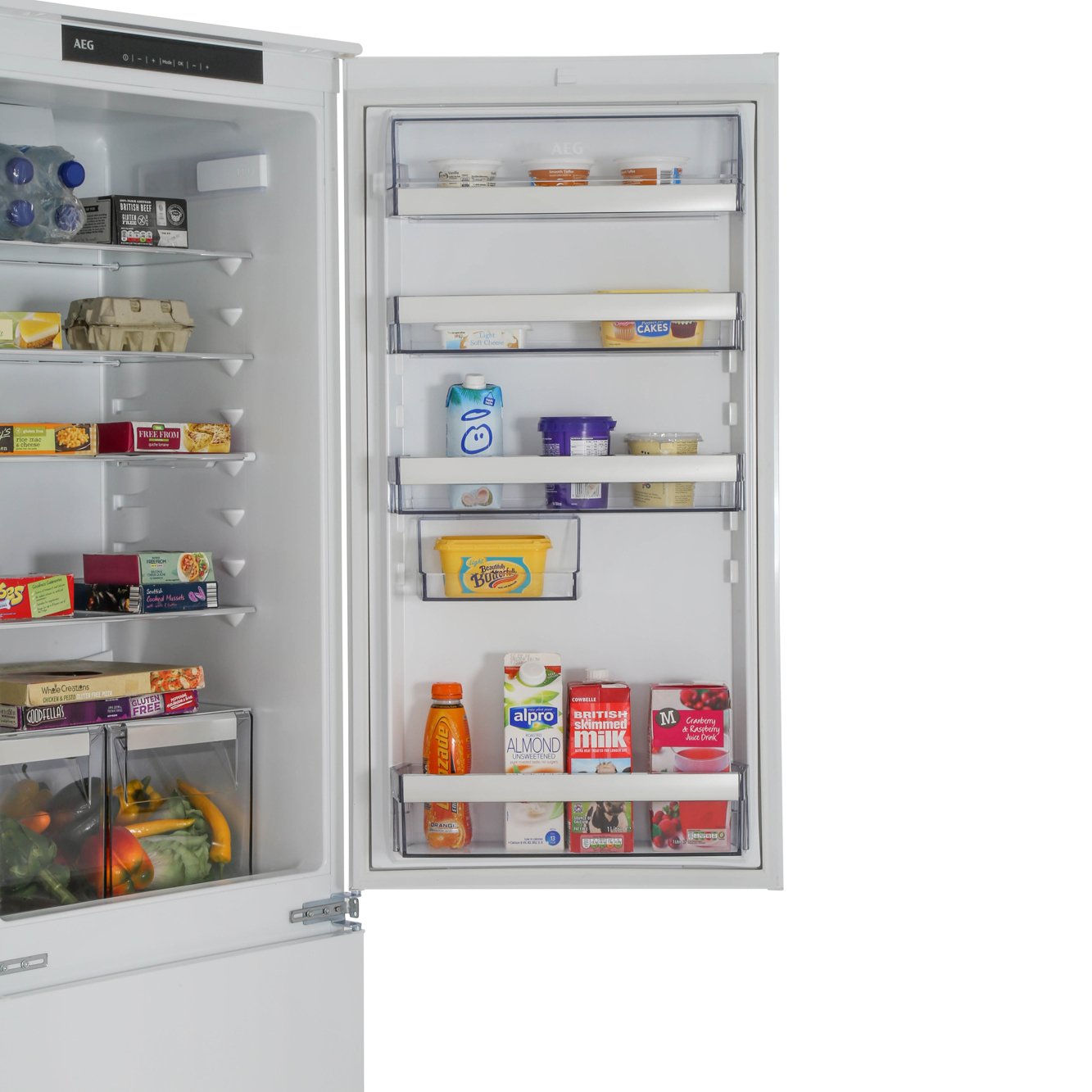 Buy AEG SCE8181VTS Frost Free Integrated Fridge Freezer White Marks