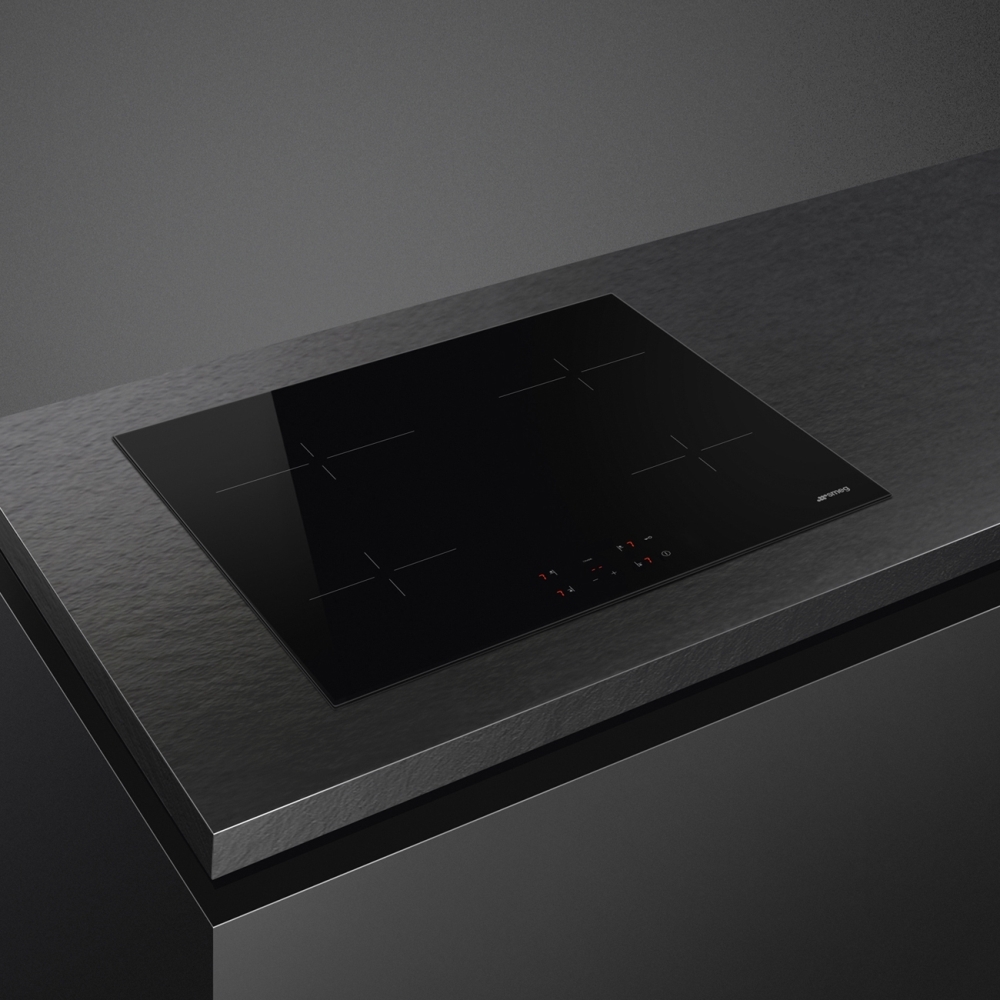 Smeg SE264TD2 60cm Ceramic Hob, Black