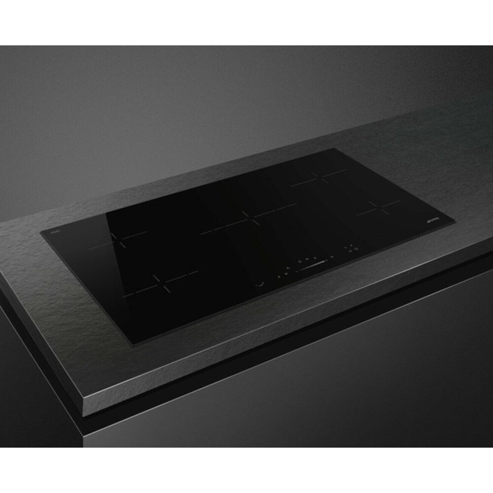Smeg SE495ETD 90cm Ceramic Hob, Black