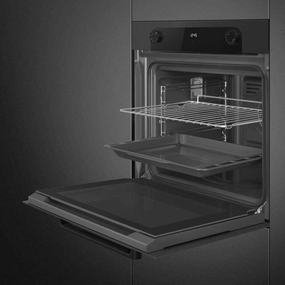 Smeg SF6200TBI Built-In Electric Single Oven, Black, A Rated