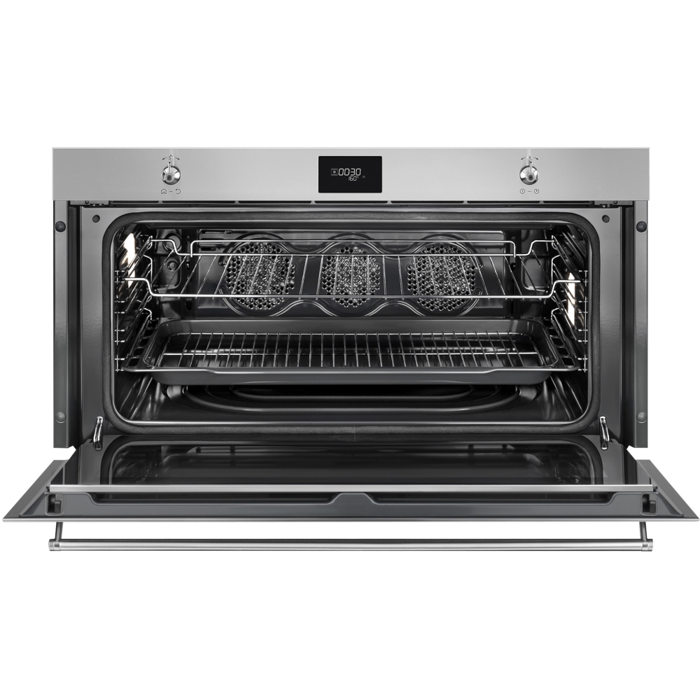 Smeg SFPR9301TX Built-In Electric Single Oven with Pyrolytic Cleaning, Stainless Steel, A+ Rated