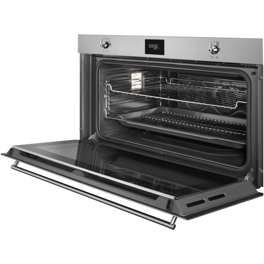 Smeg SFPR9301TX Built-In Electric Single Oven with Pyrolytic Cleaning, Stainless Steel, A+ Rated