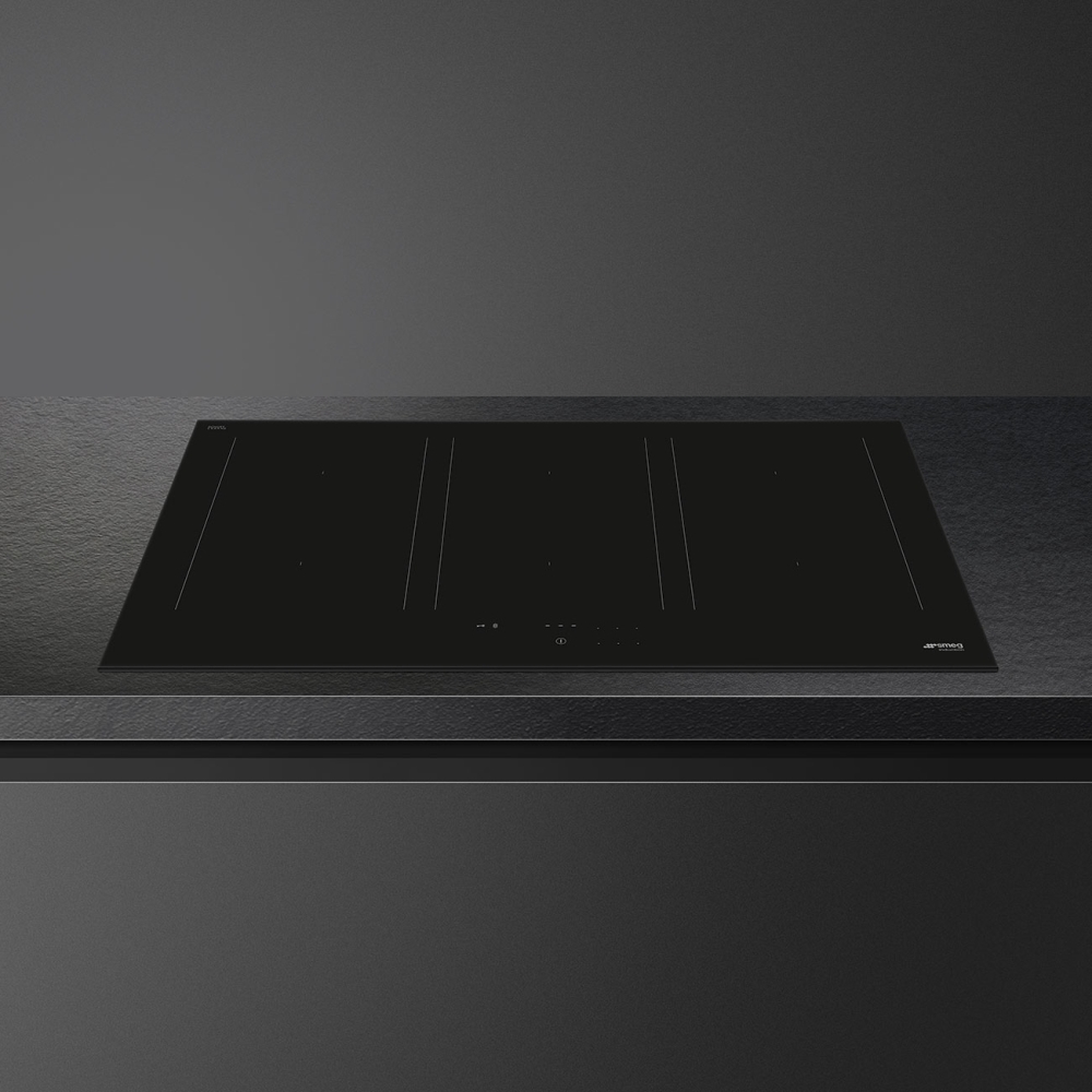 Smeg SIM3964MB Classic 90cm Induction Hob, Black