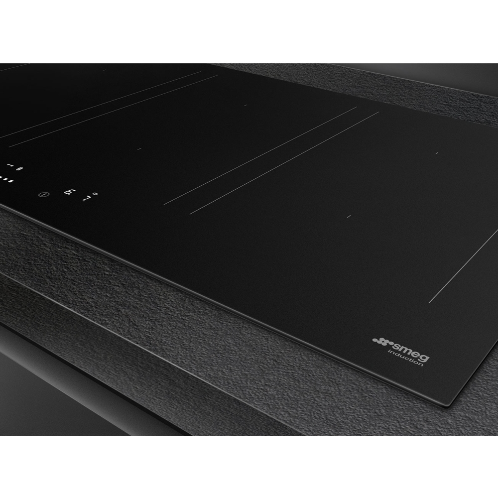 Smeg SIM3964N 90cm Induction Hob, Black