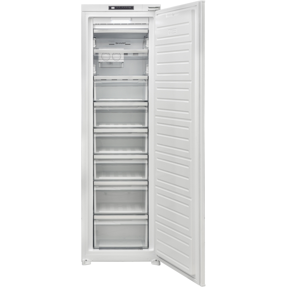 Sharp SJ-SF197E01X-EN No Frost Built-In Freezer, Sliding Hinge, F Rated