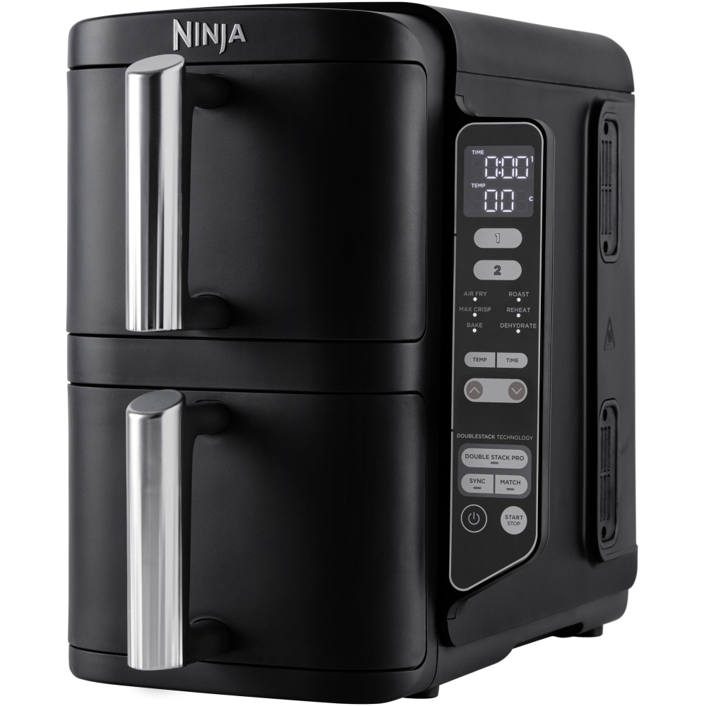 Ninja SL300UK Double Stack 7.6 litre Multi Rack Air Fryer, Black