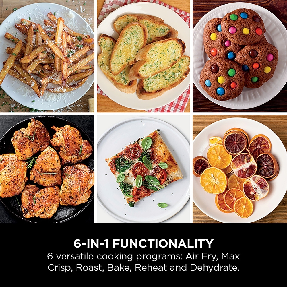 Ninja SL300UK Double Stack 7.6 litre Multi Rack Air Fryer, Black