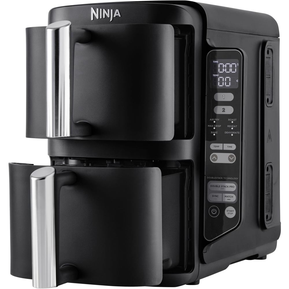 Ninja SL300UK Double Stack 7.6 litre Multi Rack Air Fryer, Black