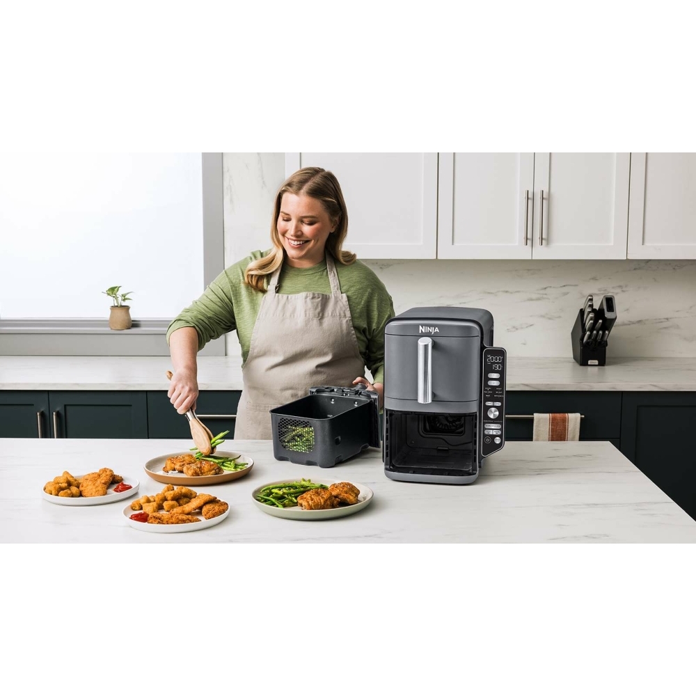Ninja SL400UK Double Stack XL 9.5 litre 2-Drawer Air Fryer, Grey