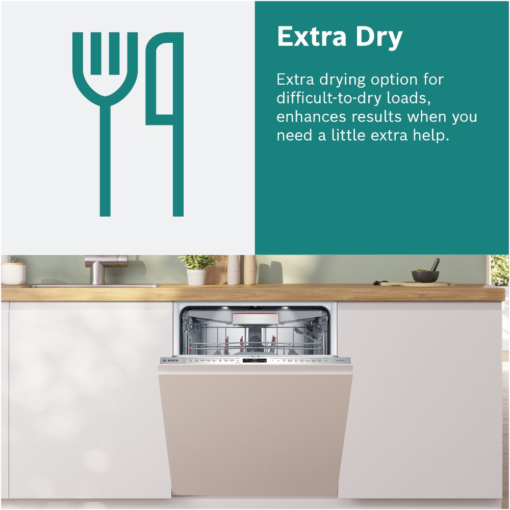 Bosch SMD6YCX01G Series 6 Fully Integrated Dishwasher, 14 Place Settings, A Rated