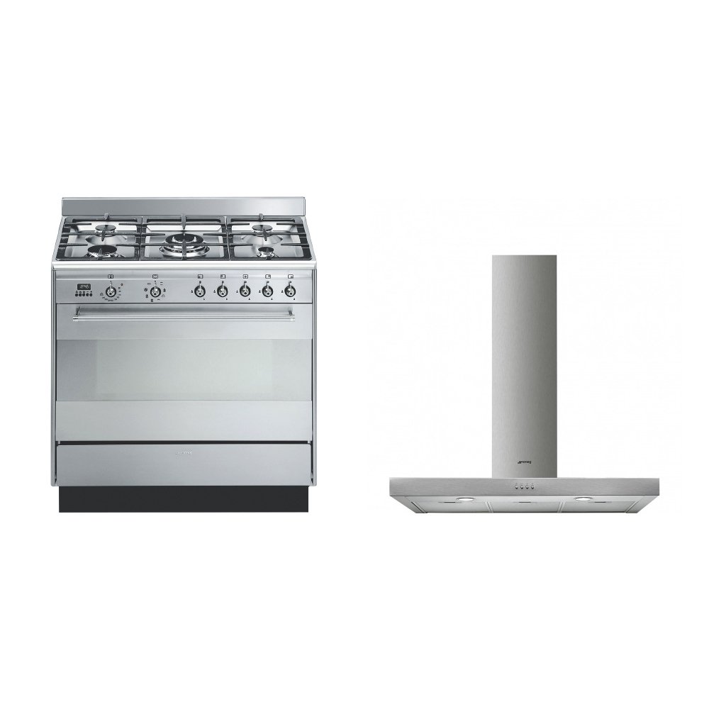 Smeg Concert Dual Fuel Range Cooker & Hood Pack