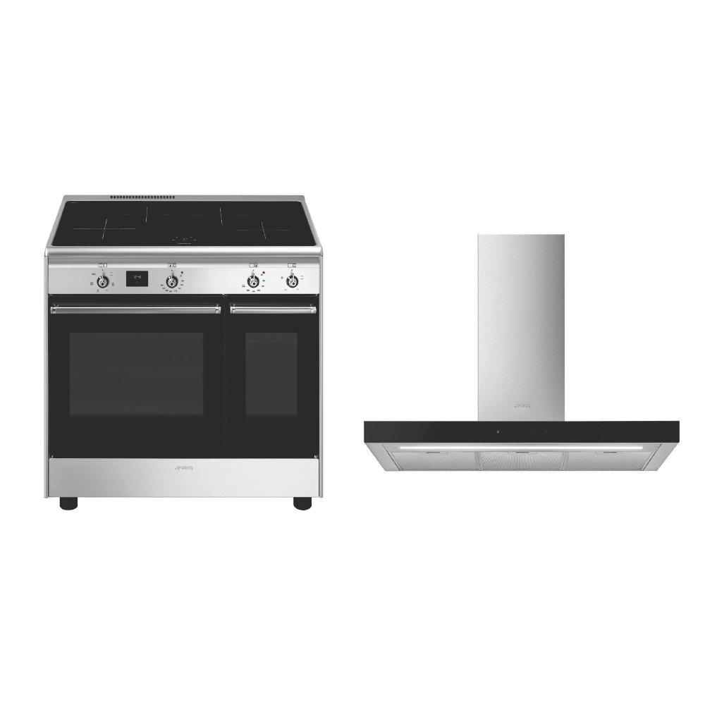 Smeg Concert Induction Range Cooker & Hood Pack