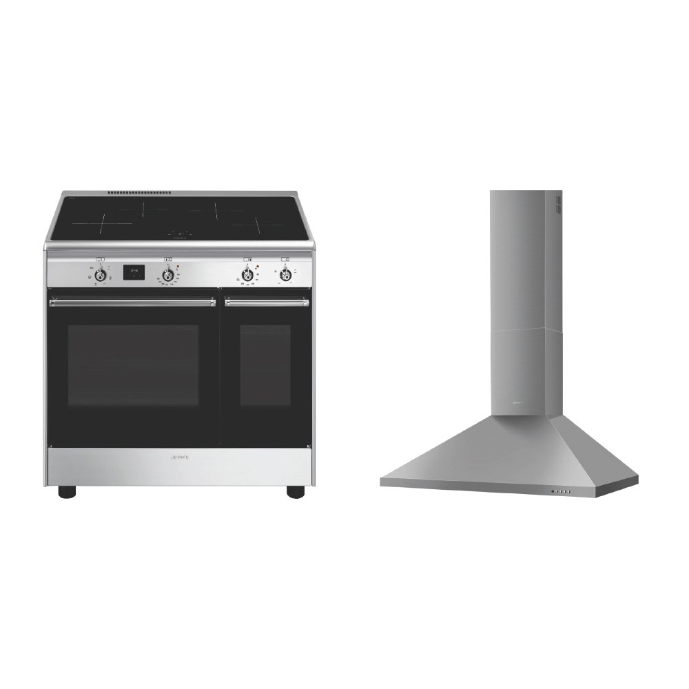 Smeg Concert Induction Range Cooker & Hood Pack