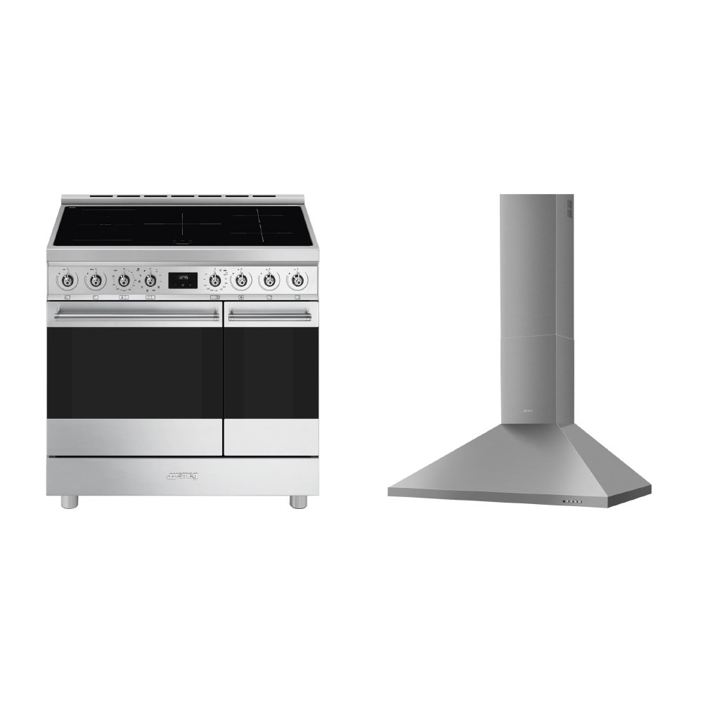 Smeg Symphony Classic Induction Range Cooker & Hood Pack