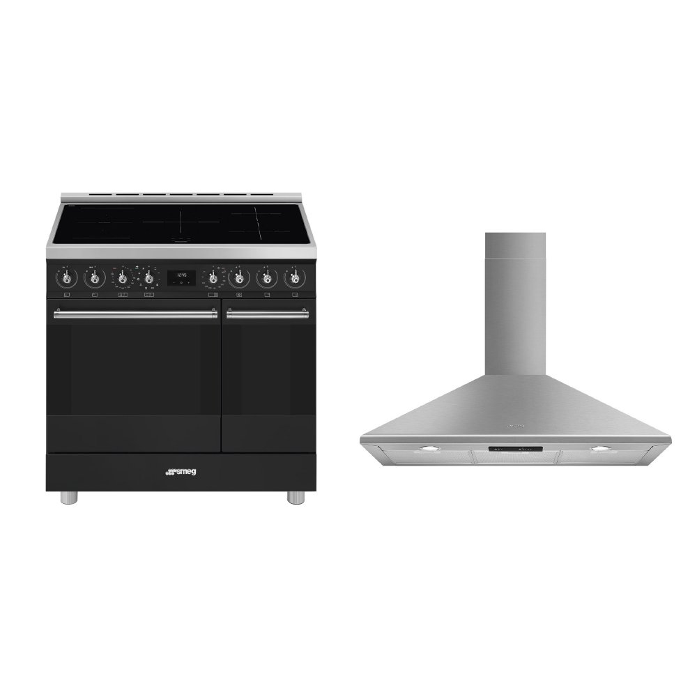 Smeg Symphony Classic Induction Range Cooker & Hood Pack