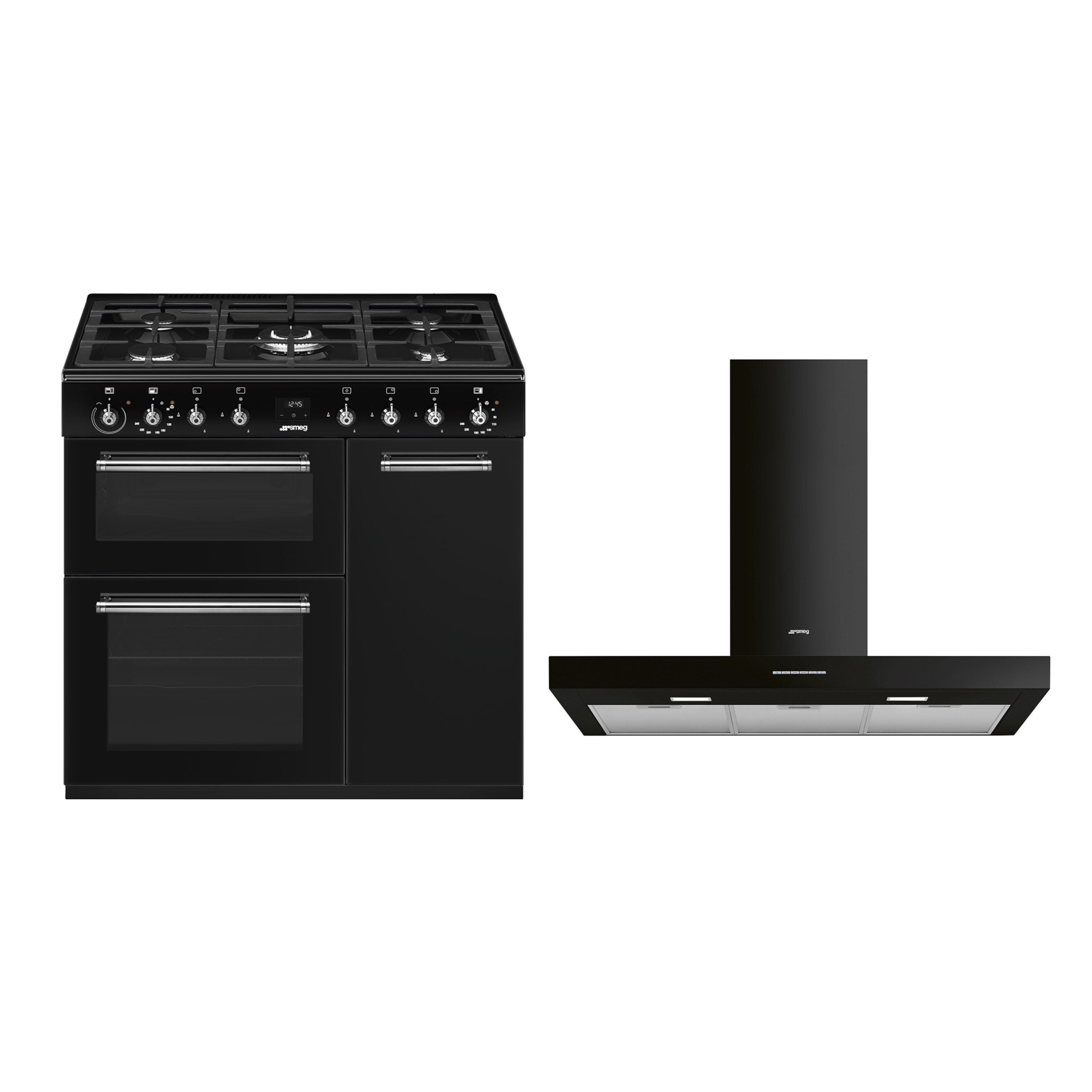 Smeg Concert Dual Fuel Range Cooker & Hood Pack