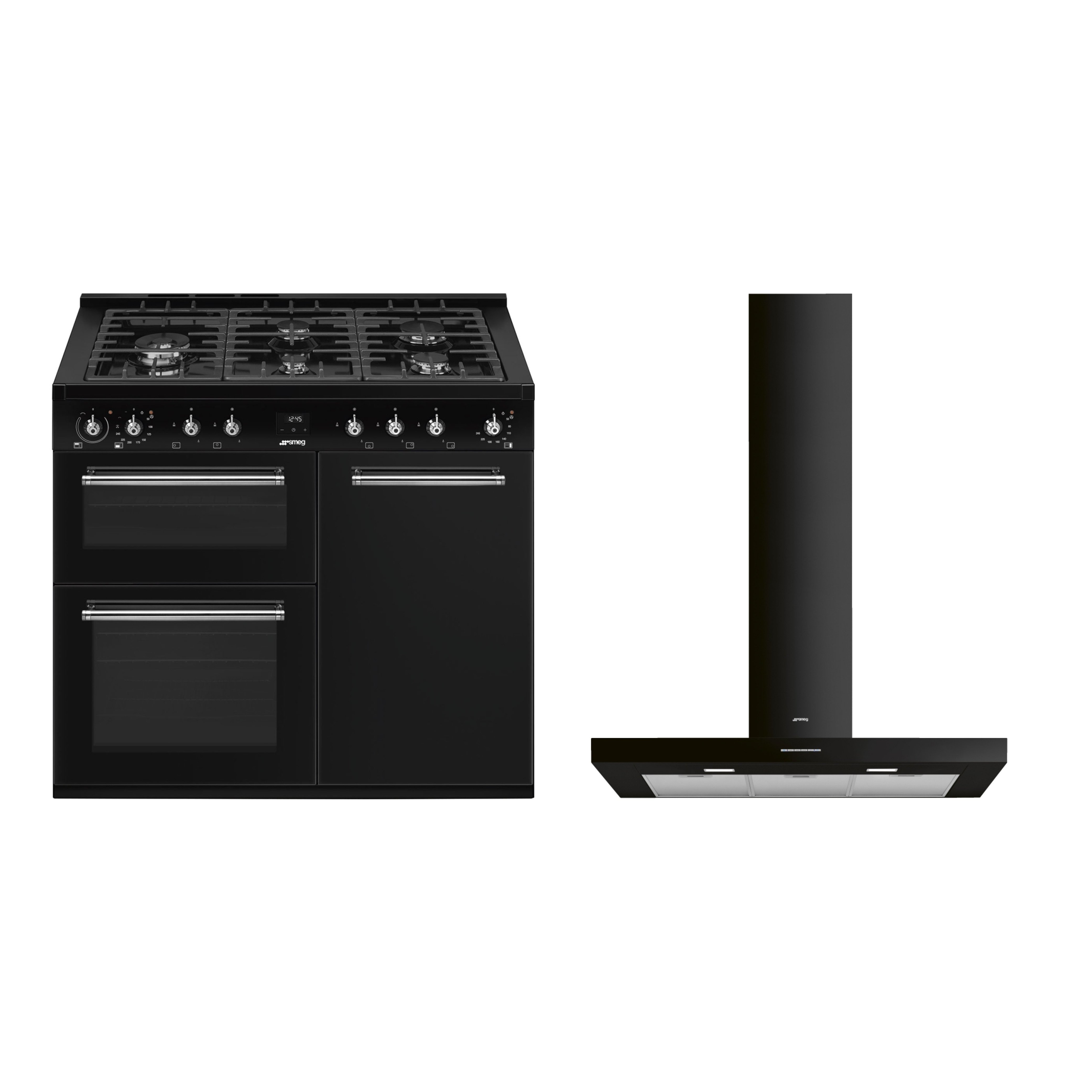 Smeg Concert Dual Fuel Range Cooker & Hood Pack