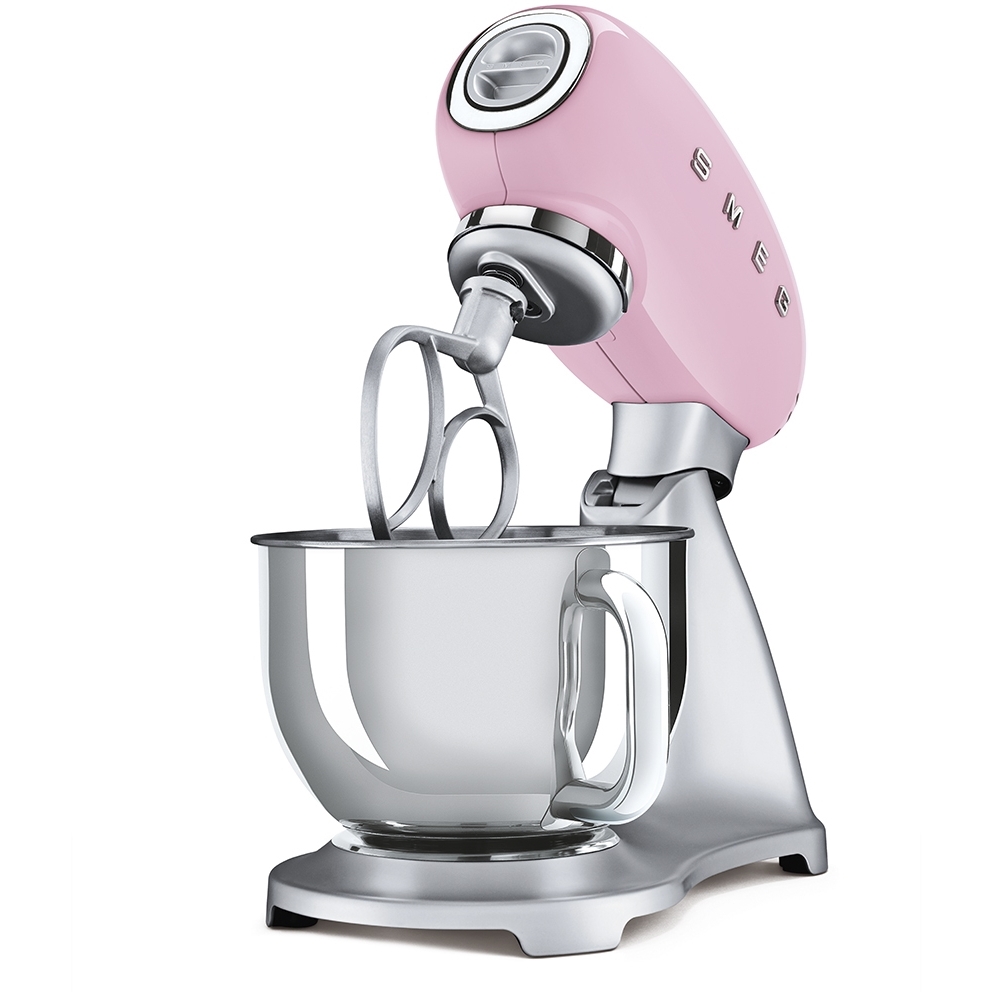 Buy Smeg SMF02PKUK Retro Stand Mixer Pink Marks Electrical