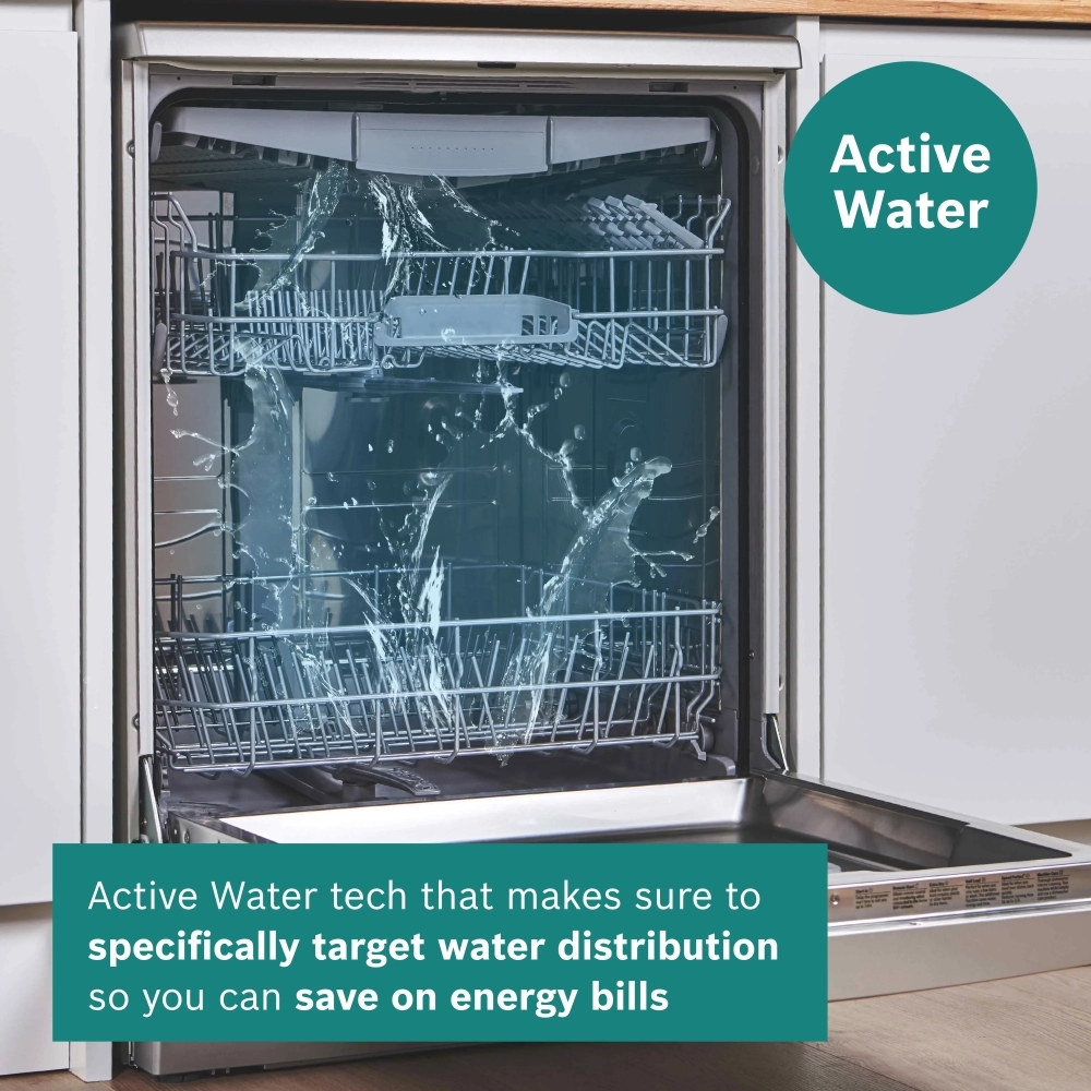 Bosch SMH4HVX14G Fully Integrated Dishwasher, 14 Place Settings, C Rated