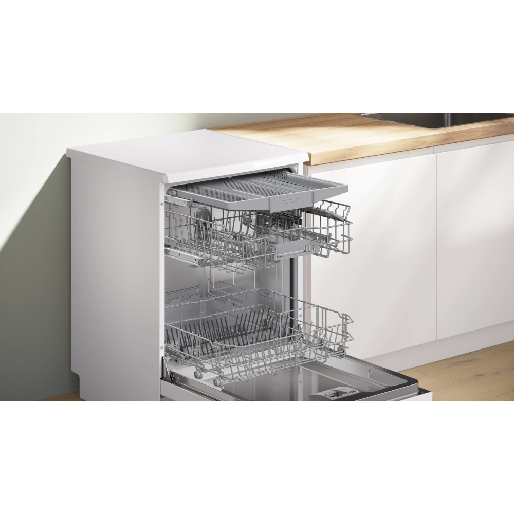 Bosch SMS2HVW06G Dishwasher, 14 Place Settings, White, C Rated