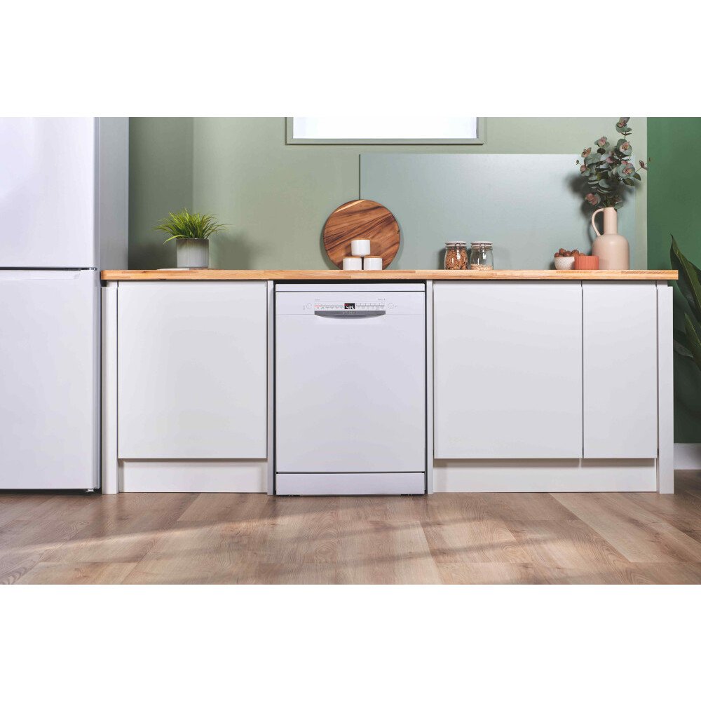 Bosch SMS2HVW67G Series 2 Dishwasher, 14 Place Settings, White, D Rated