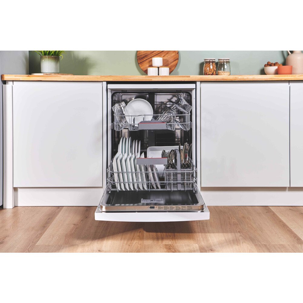 Bosch SMS4EKW06G Series 4 Dishwasher, 13 Place Settings, White, B Rated