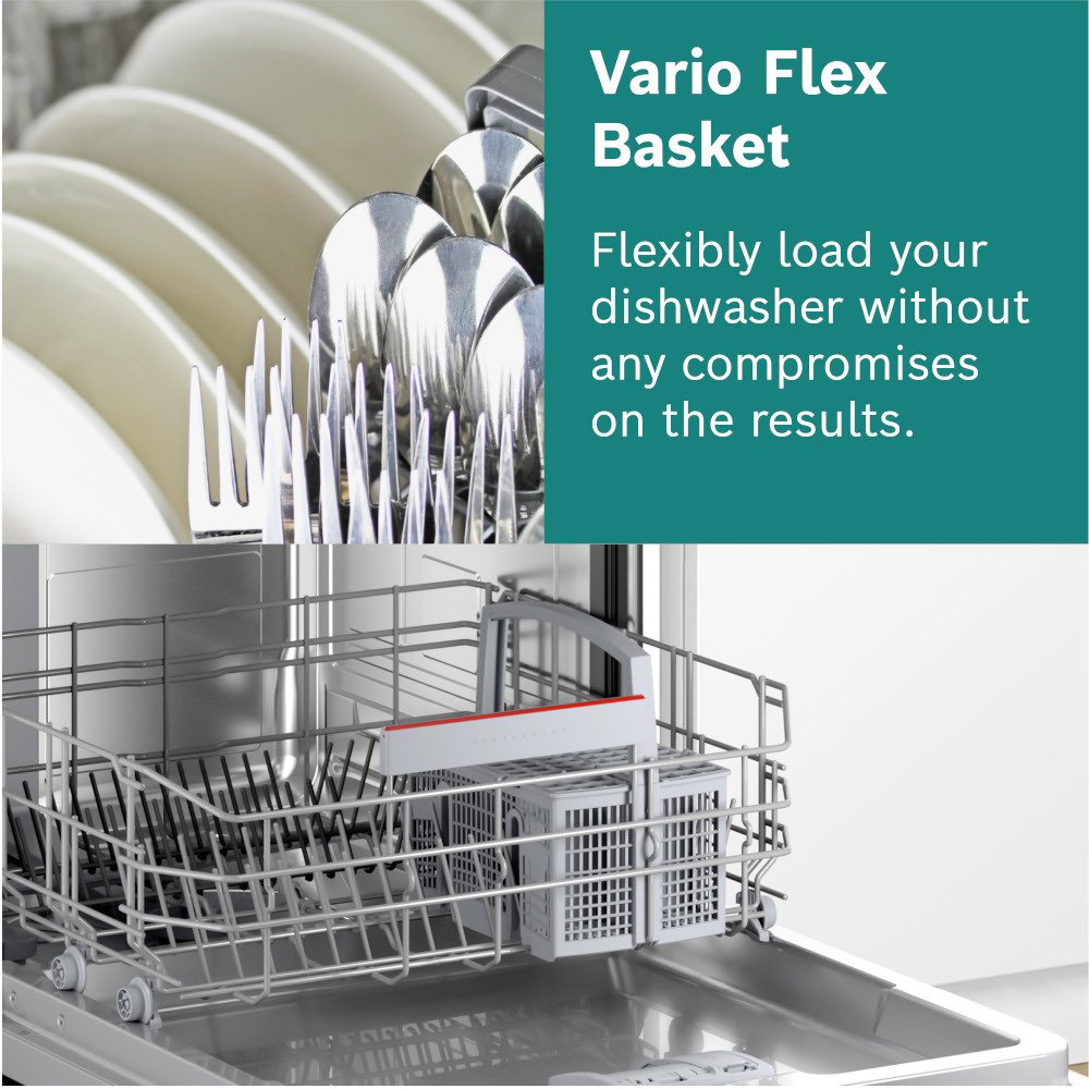 Bosch SMV4HTX00G Series 4 Fully Integrated Dishwasher, 13 Place Settings, D Rated