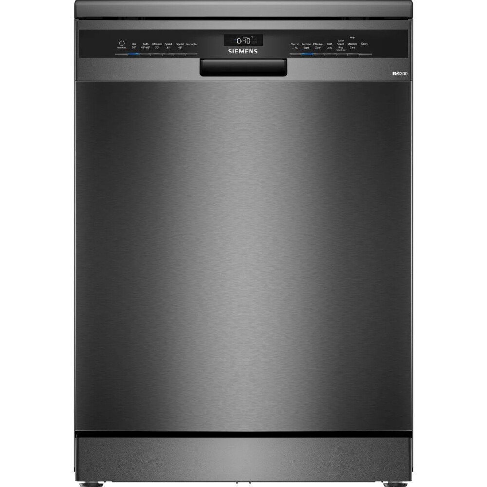 Siemens SN23EC14CG iQ300 Dishwasher, 13 Place Settings, Black, C Rated