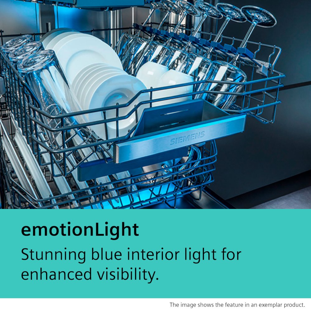 Siemens SN25EC13CE iQ500 Dishwasher, 14 Place Settings, Black, A Rated