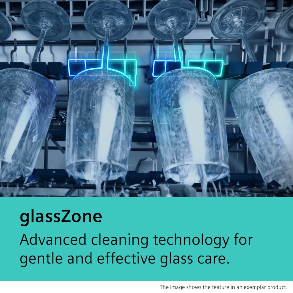 Siemens SN25EI13CE iQ500 Dishwasher, 14 Place Settings, Stainless Steel, A Rated