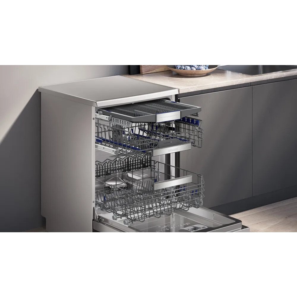 Siemens SN27TI00CE iQ700 Dishwasher, 14 Place Settings, Stainless Steel, A Rated