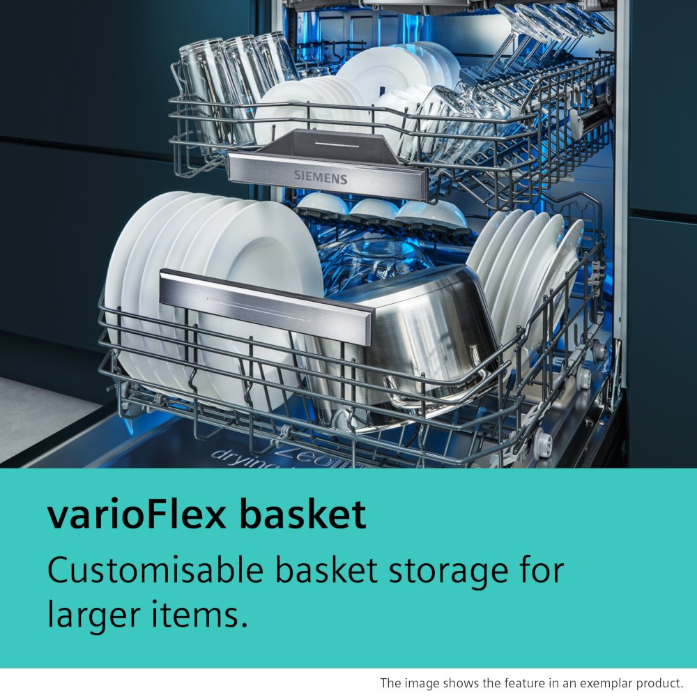 Siemens SN95EX12CG iQ500 Fully Integrated Dishwasher, 14 Place Settings, A Rated