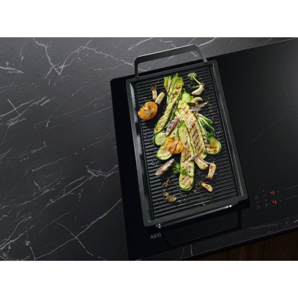 AEG SO64IB00FB 6000 Bridge Exclusiv Scratch Resistant Induction Hob, Black