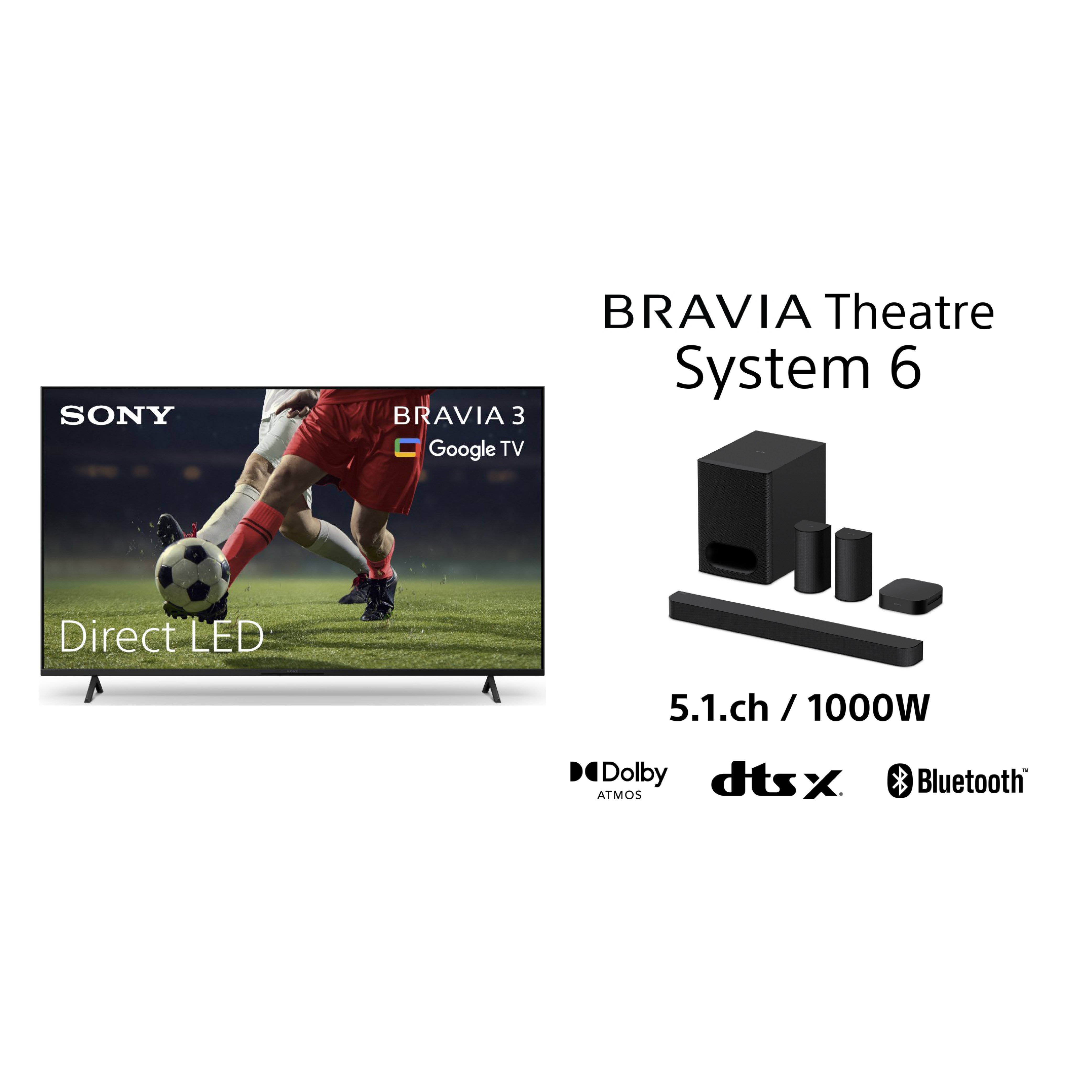 Sony K43S38BP.UKA 43" LED Smart Television + HTS60.CEK Sound Bar