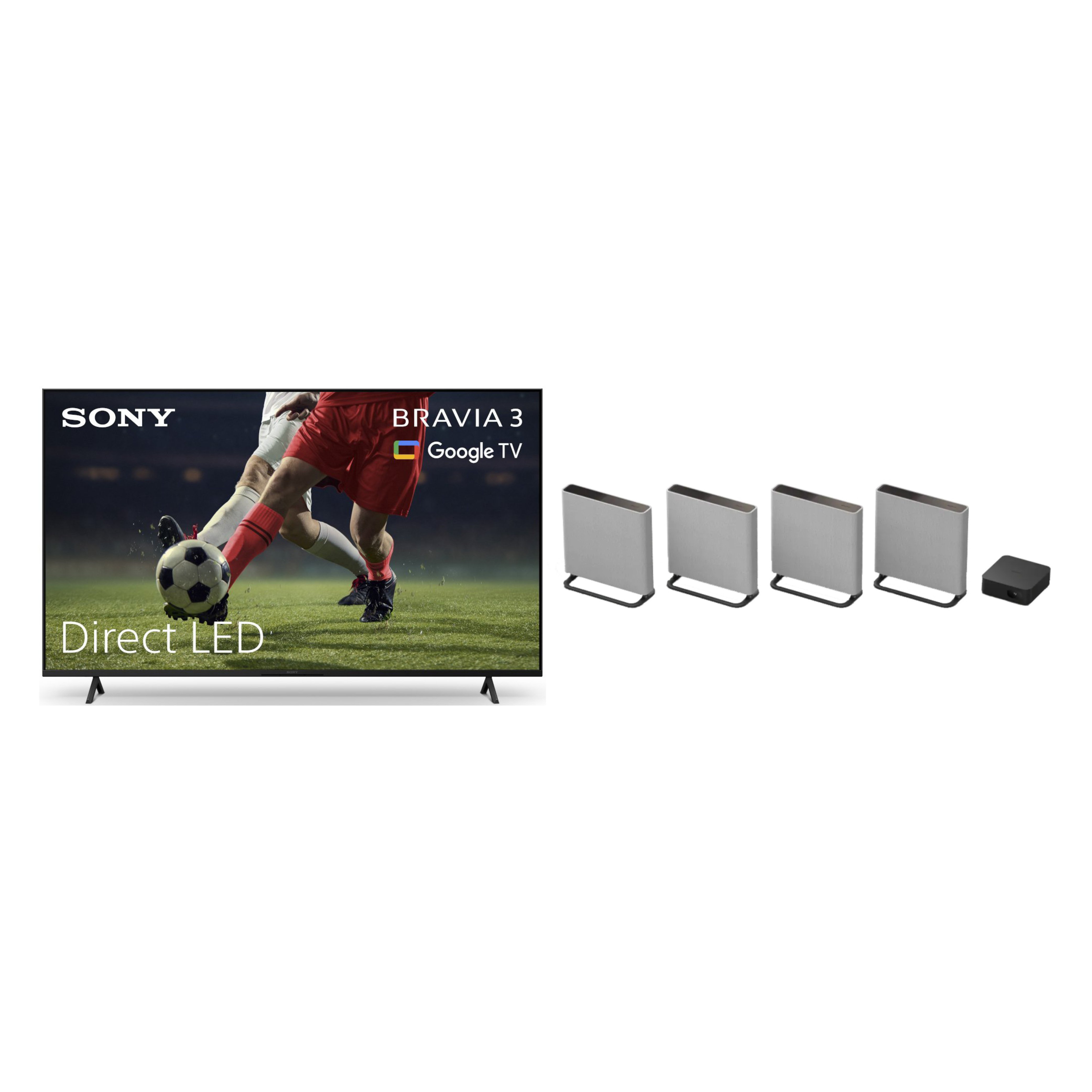 Sony K65S38B.UKA 65" LED Smart Television + HTA9M2.CEK BRAVIA Theatre Quad