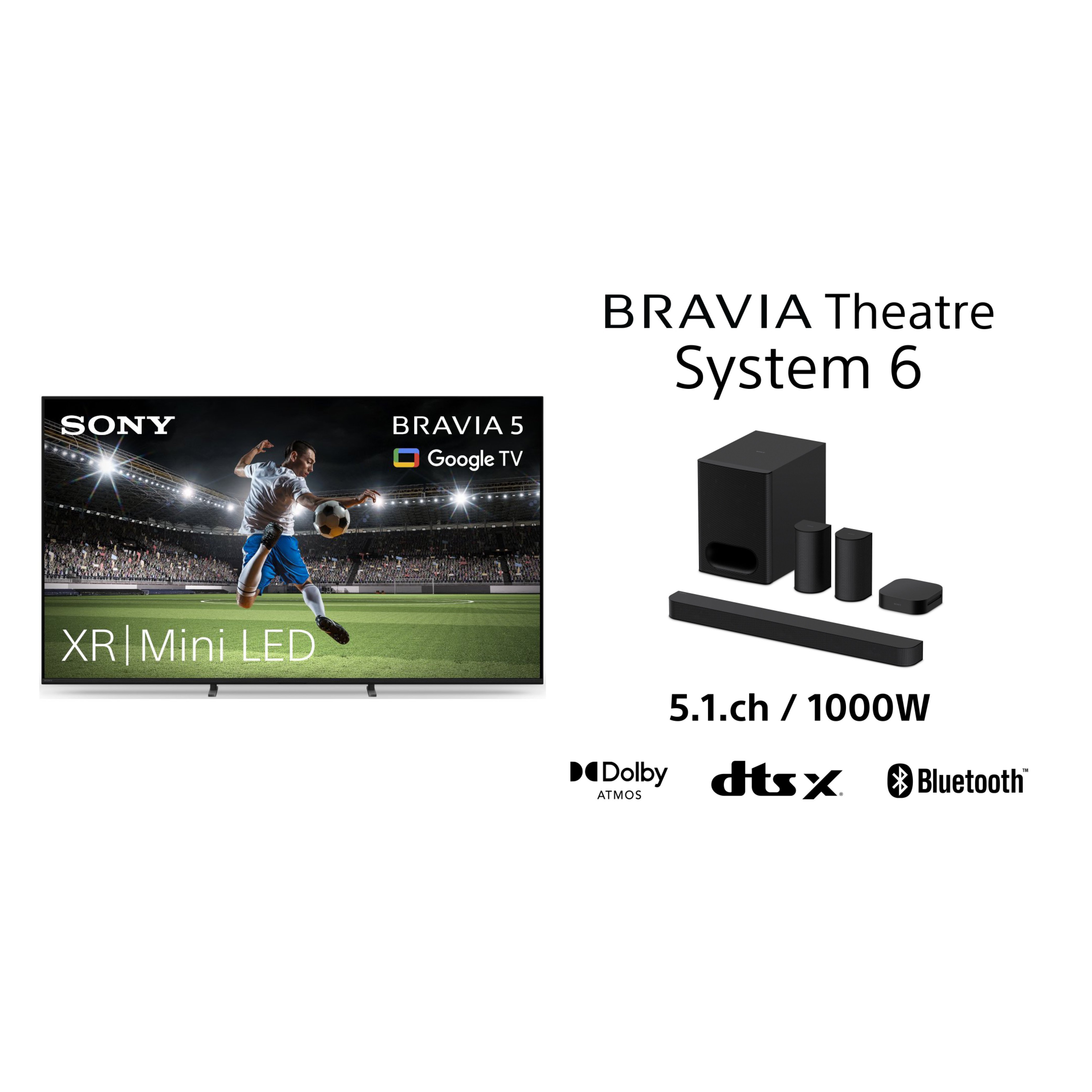 Sony K55XR55B.UKA 55" Mini LED Smart Television + HTS60.CEK Sound Bar