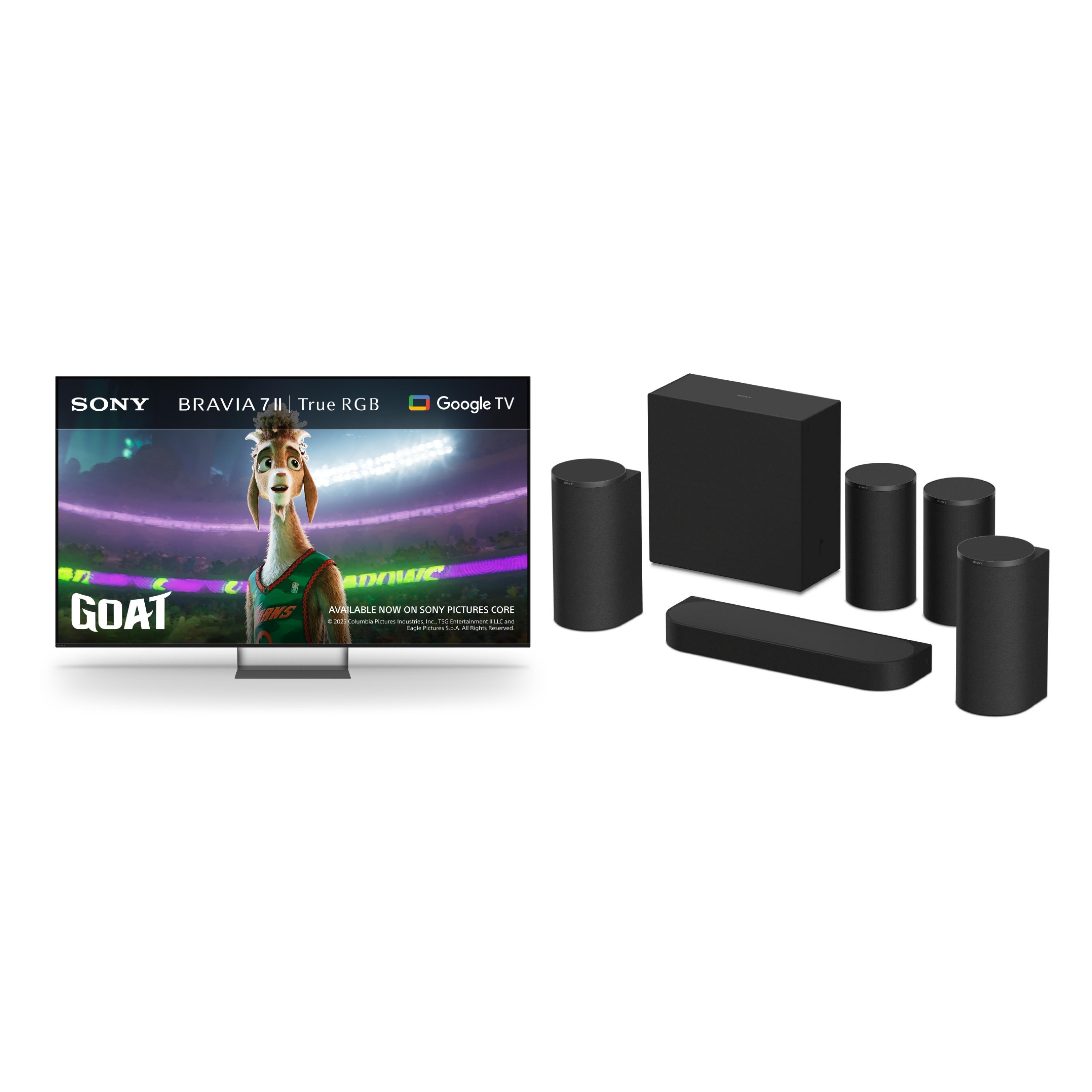 Sony K55XR75M2B.UKA 55" Mini RGB Smart Television + HTA8KIT.CEK Sound Bar