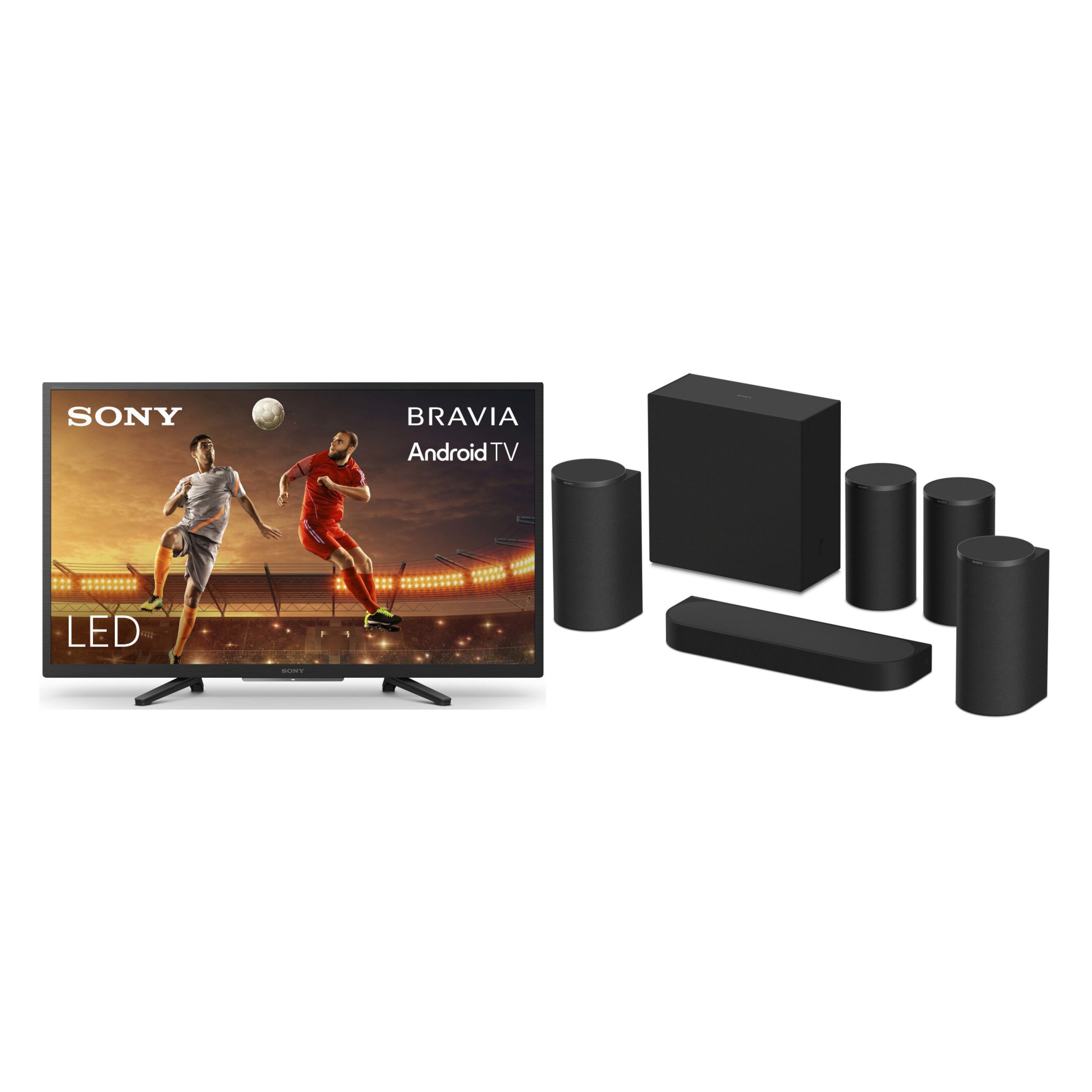 Sony KD32W800P1U 32" LED HD Ready HDR Smart Android TV + HTA8KIT.CEK Sound Bar