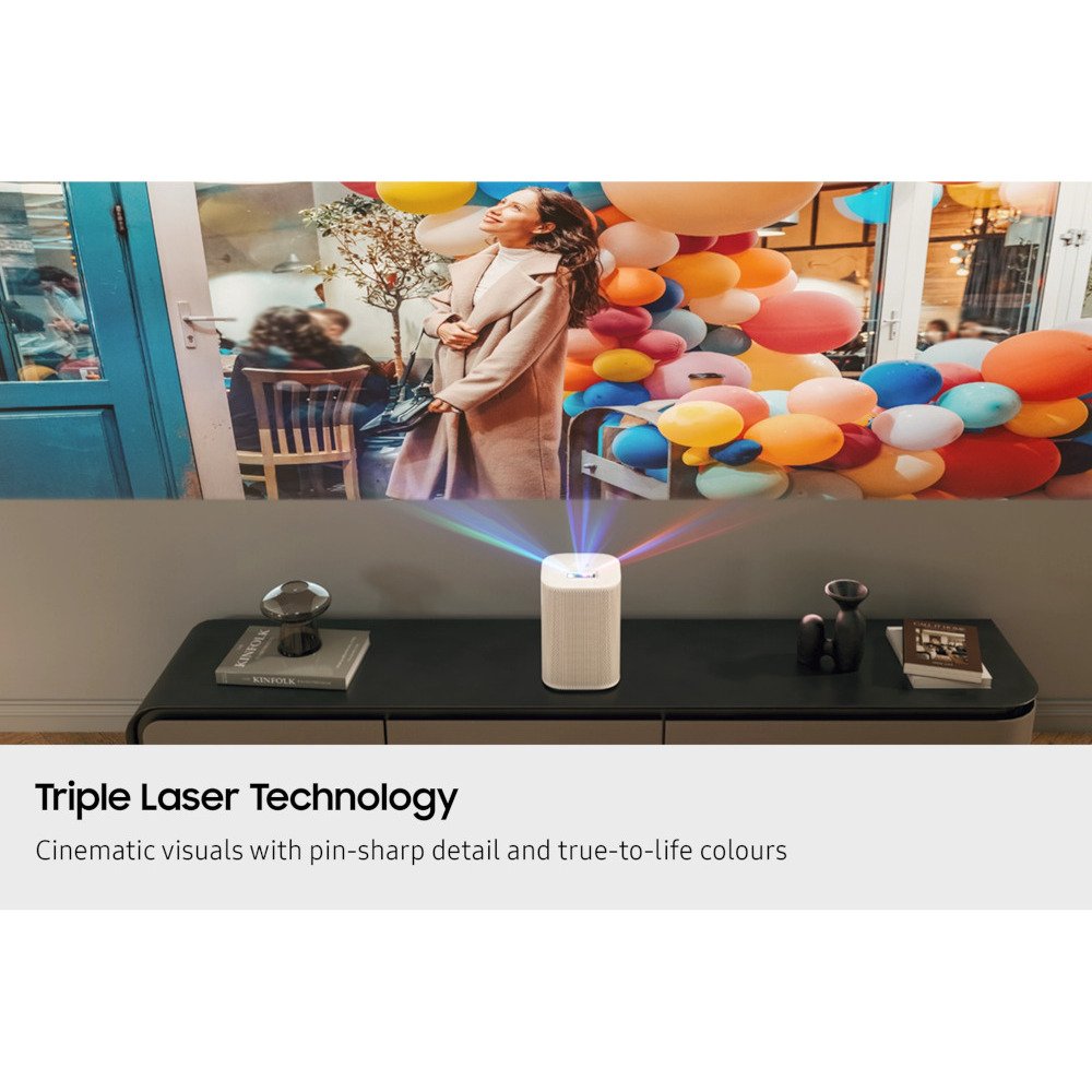 Samsung SP-LPF5DSAXXXU The Premiere 5 Full HD Touch Interaction Projector, White