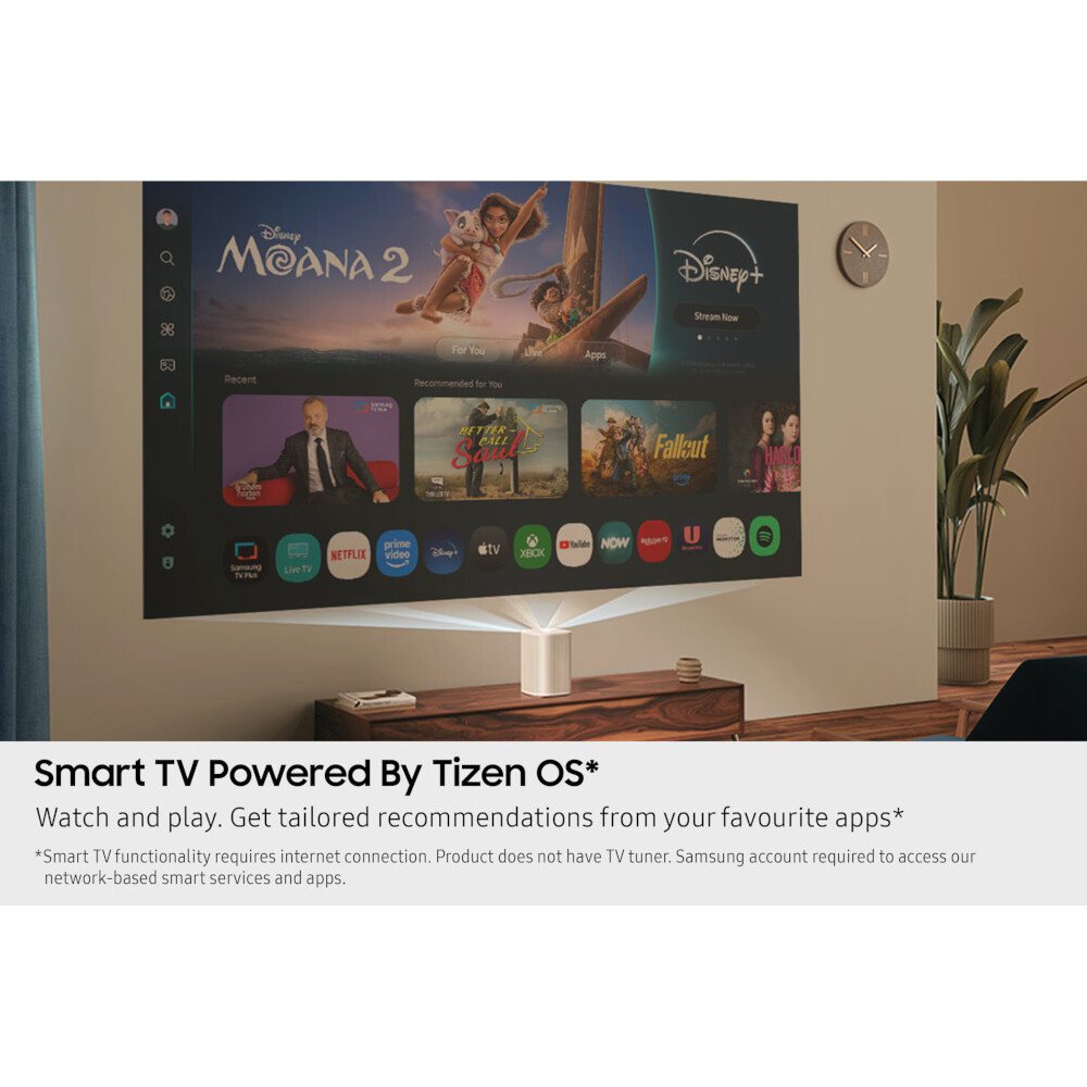 Samsung SP-LPF5DSAXXXU The Premiere 5 Full HD Touch Interaction Projector, White