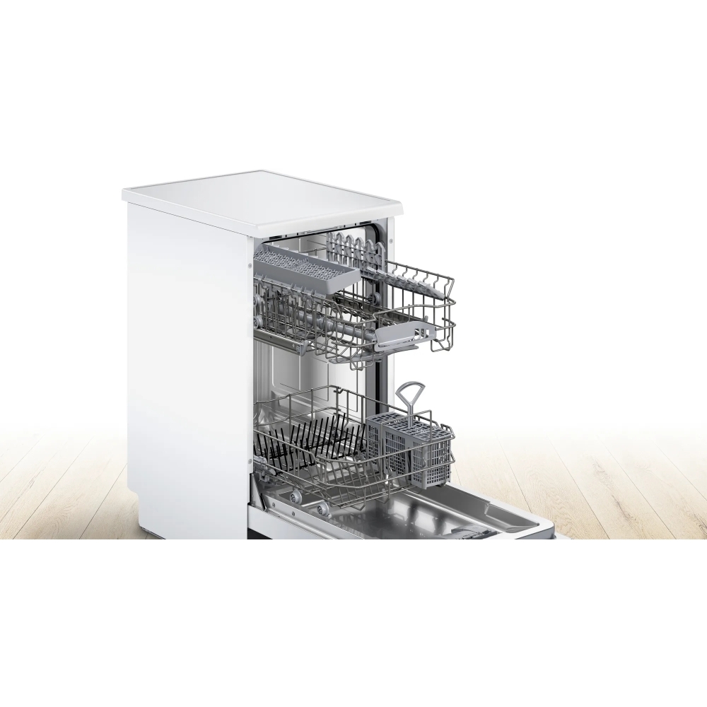 Bosch SPS2IKW01G Series 2 Slimline Dishwasher, 9 Place Settings, White, F Rated