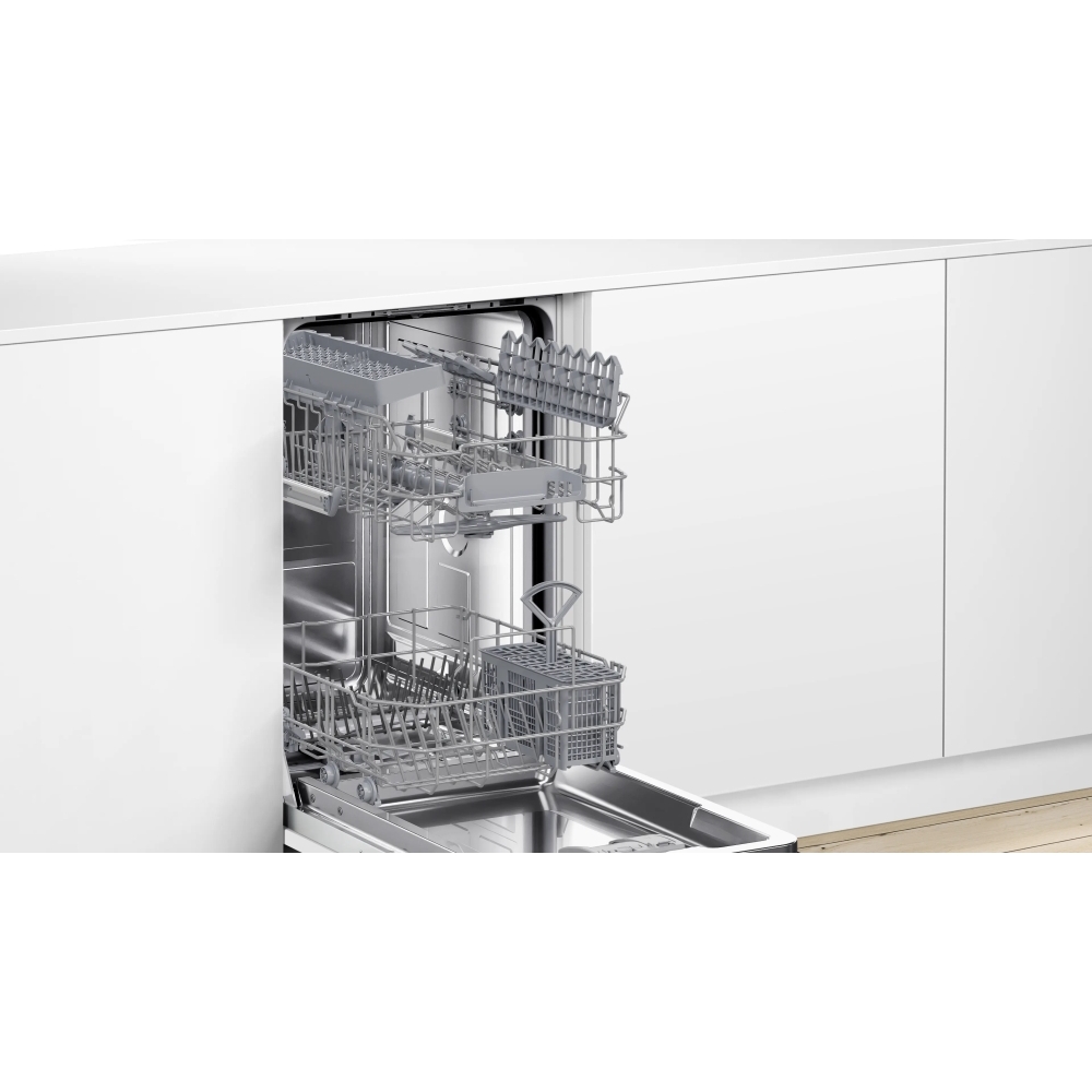 Bosch SPV2HKX02G Fully Integrated Slimline Dishwasher, 10 Place Settings, D Rated