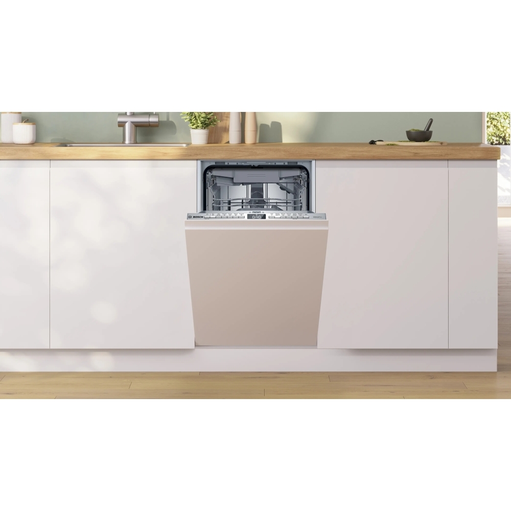 Bosch SPV4EMX17G Fully Integrated Slimline Dishwasher, 10 Place Settings, B Rated